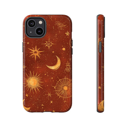 Terracotta Celestial Dreams Boho Phone Case for iPhone, Pixel & Samsung