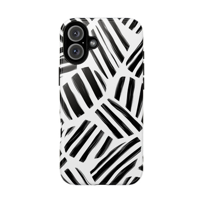 Sleek Noir Striped Phone Case for iPhone, google Pixel & Samsung