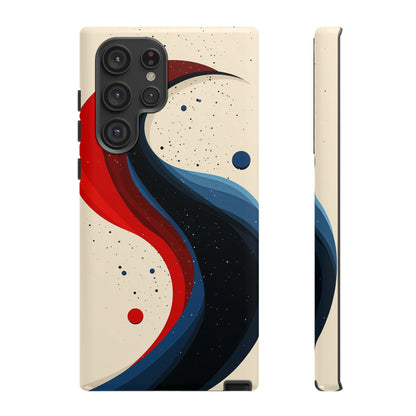 Galactic Drift – Cosmic Wave Abstract Phone Case for iPhone, Samsung & Pixel