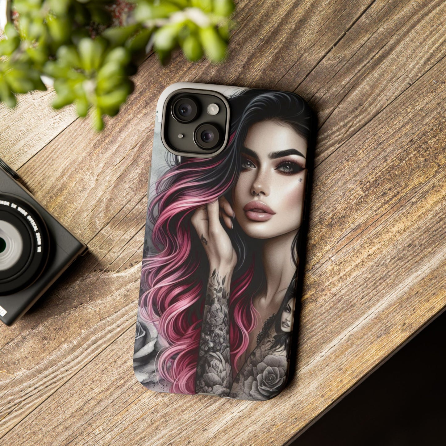 Tattooed Elegance – Gothic Art Mobile Cover