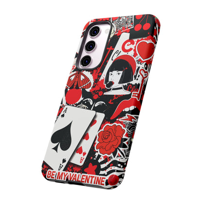 Bold Red & Black Ace Card Phone Case