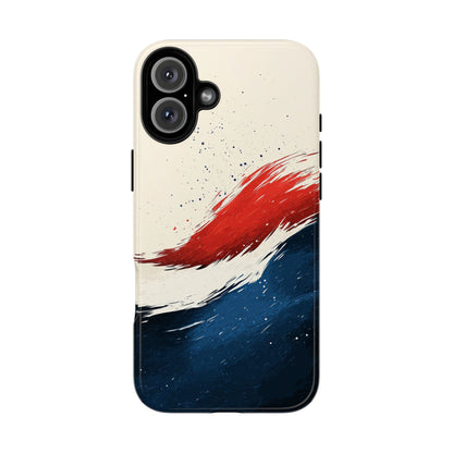 Crimson Tide – Artistic Brushstroke Abstract Case for iPhone, Google Pixel, Samsung