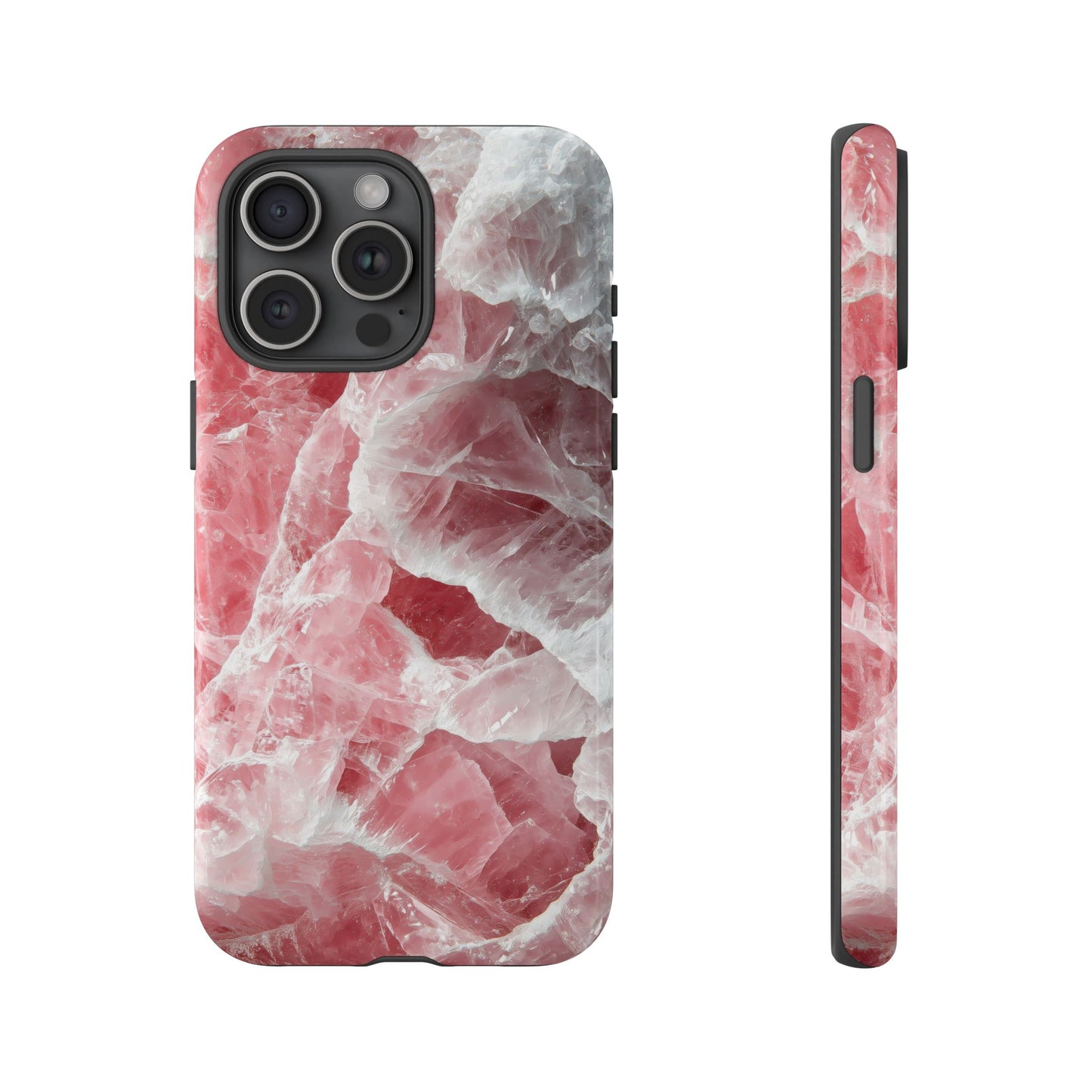 Rose Quartz Crystal Phone Case for iPhone, Samsung & Google Pixel