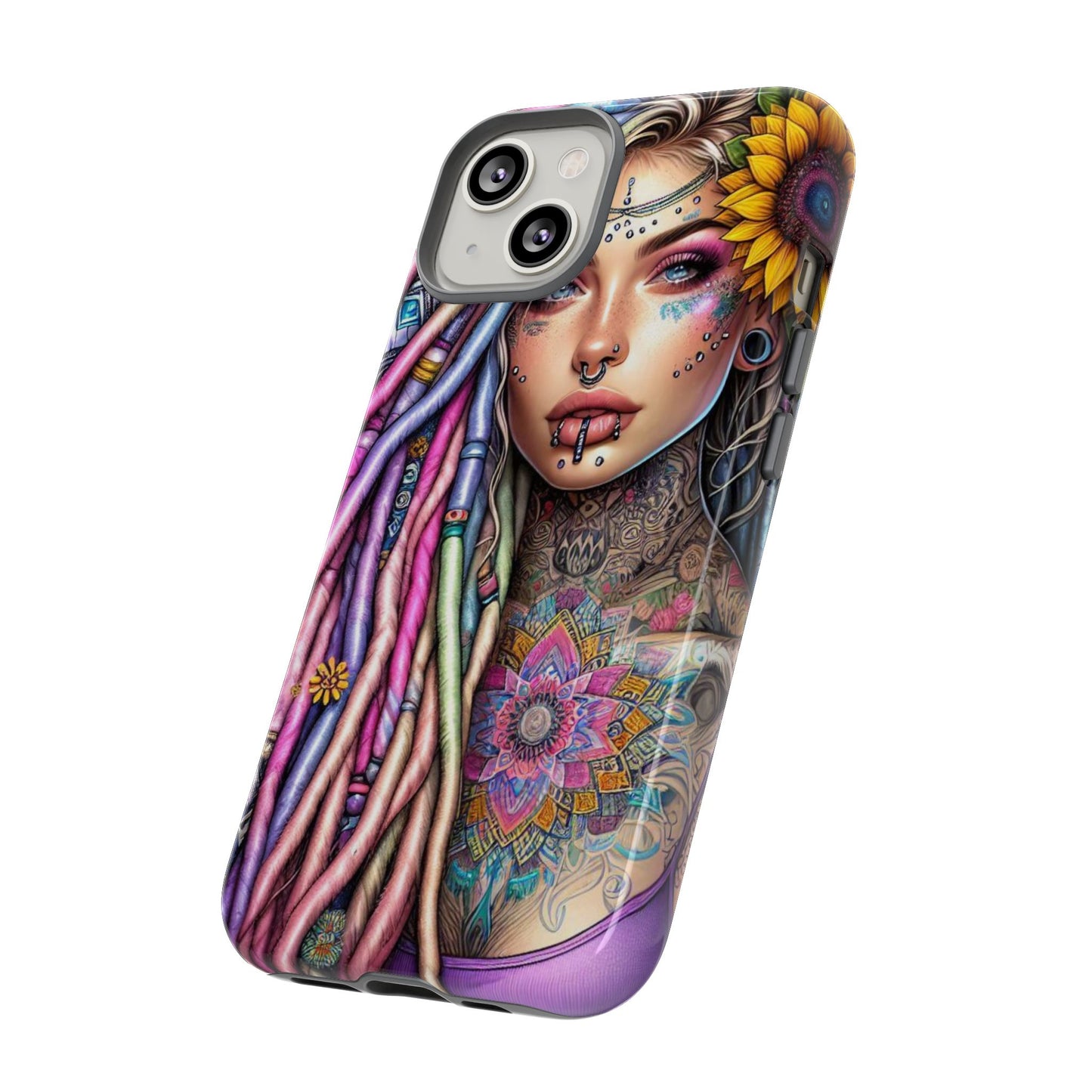 Boho Mandala Goddess – Ethereal Tattoo Art Mobile Cover