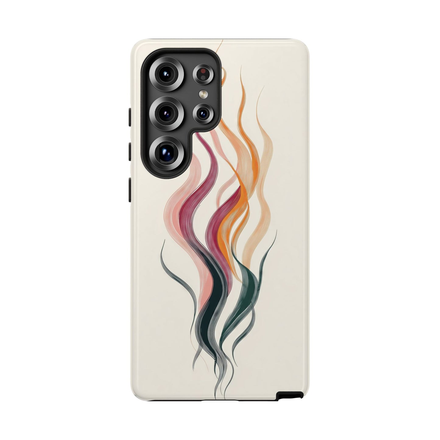 Whispering Waves – Elegant Line Art Abstract Phone Case for iPhone, Samsung & Pixel