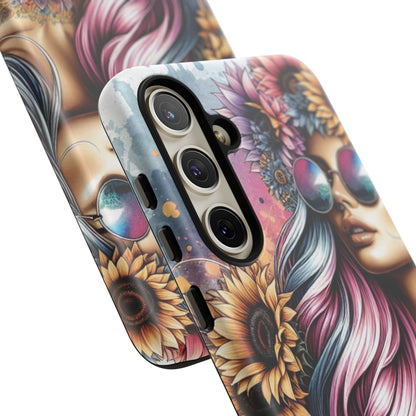 Bohemian Sunflower Queen – Retro Floral Fantasy Mobile Cover