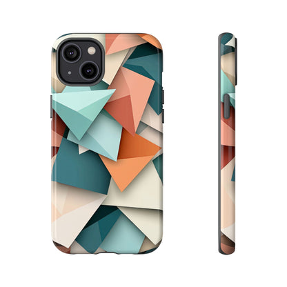 Origami Prism – Abstract Tri-Fold Geometry Phone Case – iPhone, Google Pixel, Samsung
