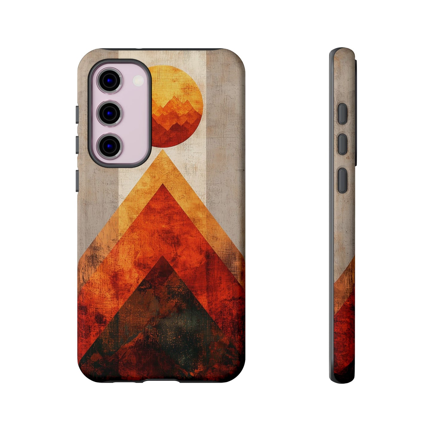 Boho Sun & Peaks Geometric Phone Case for iPhone, Pixel & Samsung