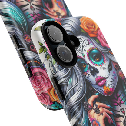 Sugar Skull Goddess – Día de los Muertos Floral Queen Mobile Cover