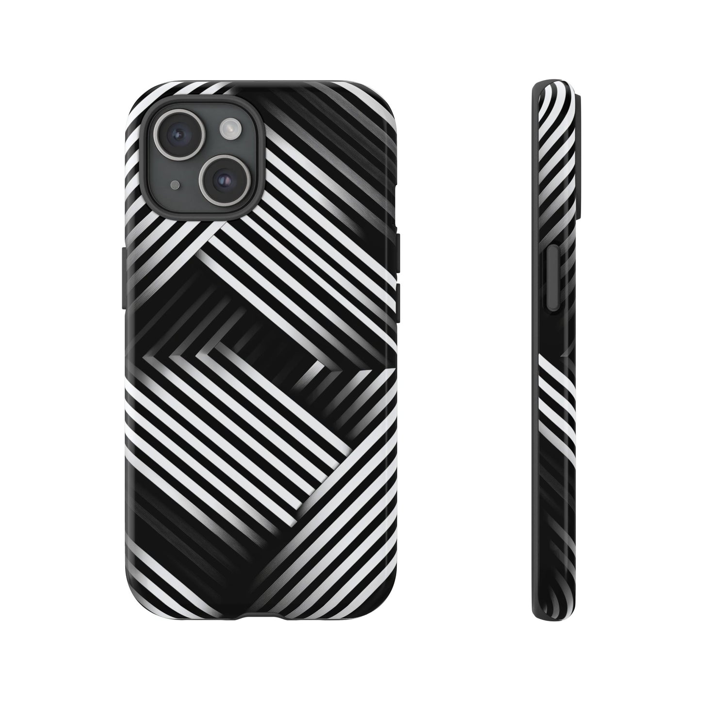 Monochrome Matrix Phone Case for iPhone, Pixel & Samsung