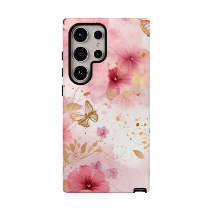 Blush Elegance Floral Mobile Case
