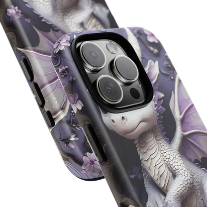 Charming Young Dragon on a Branch Phone Case Design