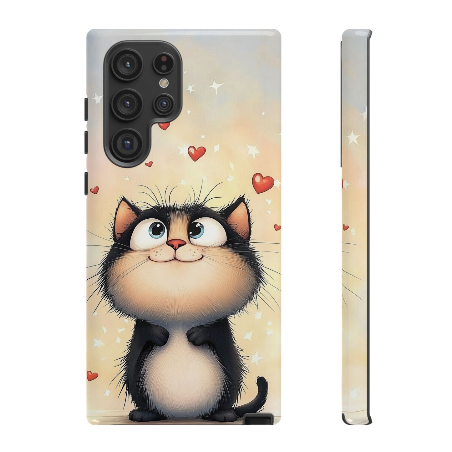 Cute Kitty Love Phone Case – Adorable Anime Cat Design for iPhone, Google Pixel & Samsung
