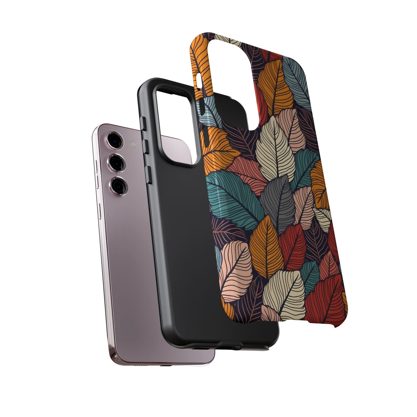 Colorful Abstract Leaves Pattern Design