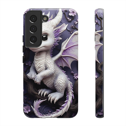 Charming Young Dragon on a Branch Phone Case Design
