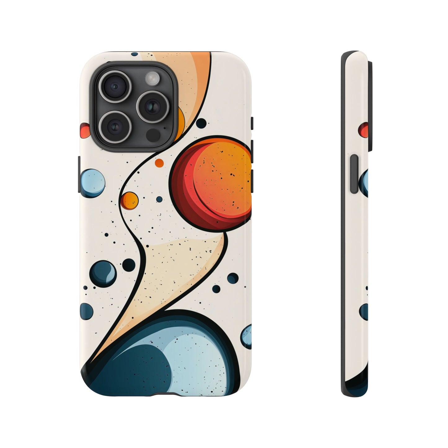 Solar Drift – Abstract Orbital Phone Case for iPhone, Samsung & Pixel