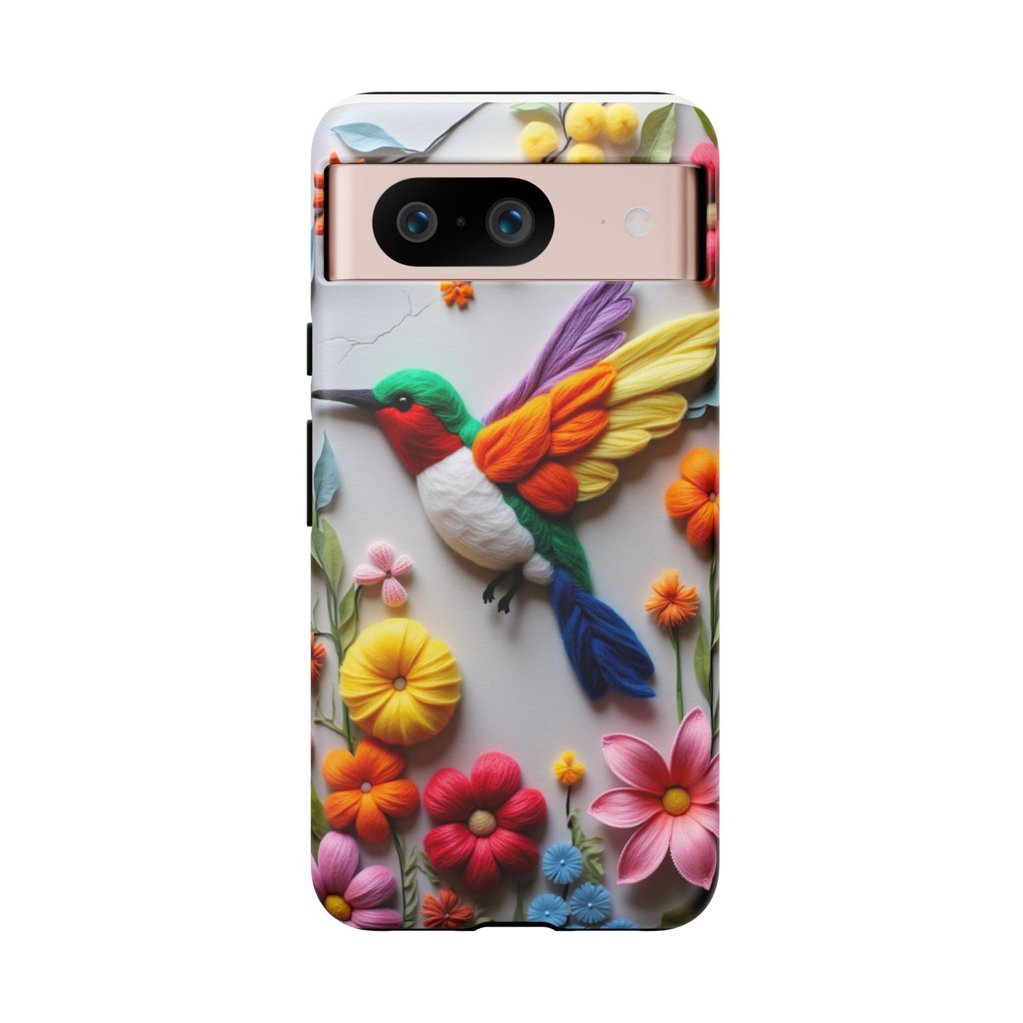 Elegant Hummingbird with Floral Mosaic Design | Nature's Artistic Vibes | Pixel 8 pro