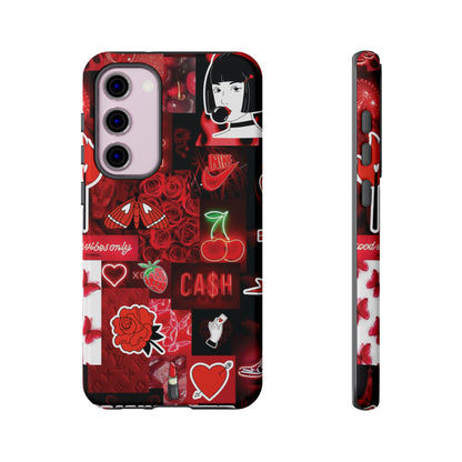 Red Pop Art Neon Vibes Phone Case
