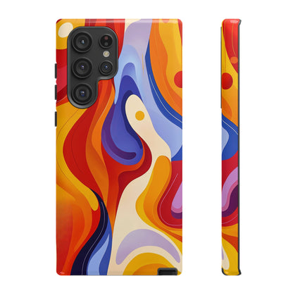 LavaFlow – Vivid Heatwave Abstract Phone Case for iPhone, Samsung & Pixel