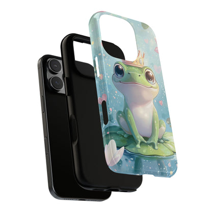 Royal Frog Phone Case – Cute Anime Aesthetic for iPhone, Google Pixel & Samsung