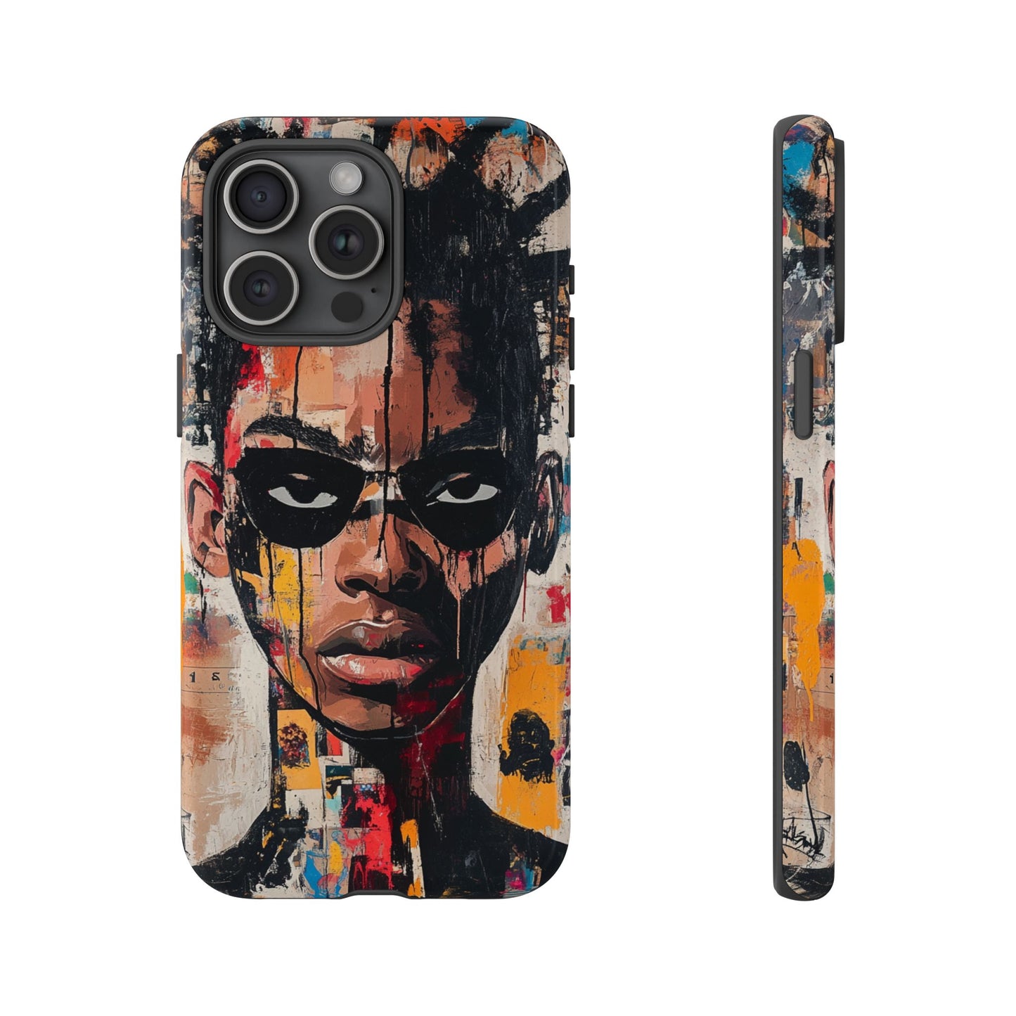 Abstract Graffiti Phone Case – Basquiat Art Inspired - iPhone, Samsung & Google Pixel Cover - Artistic Painting Case,  Art Lover Gift