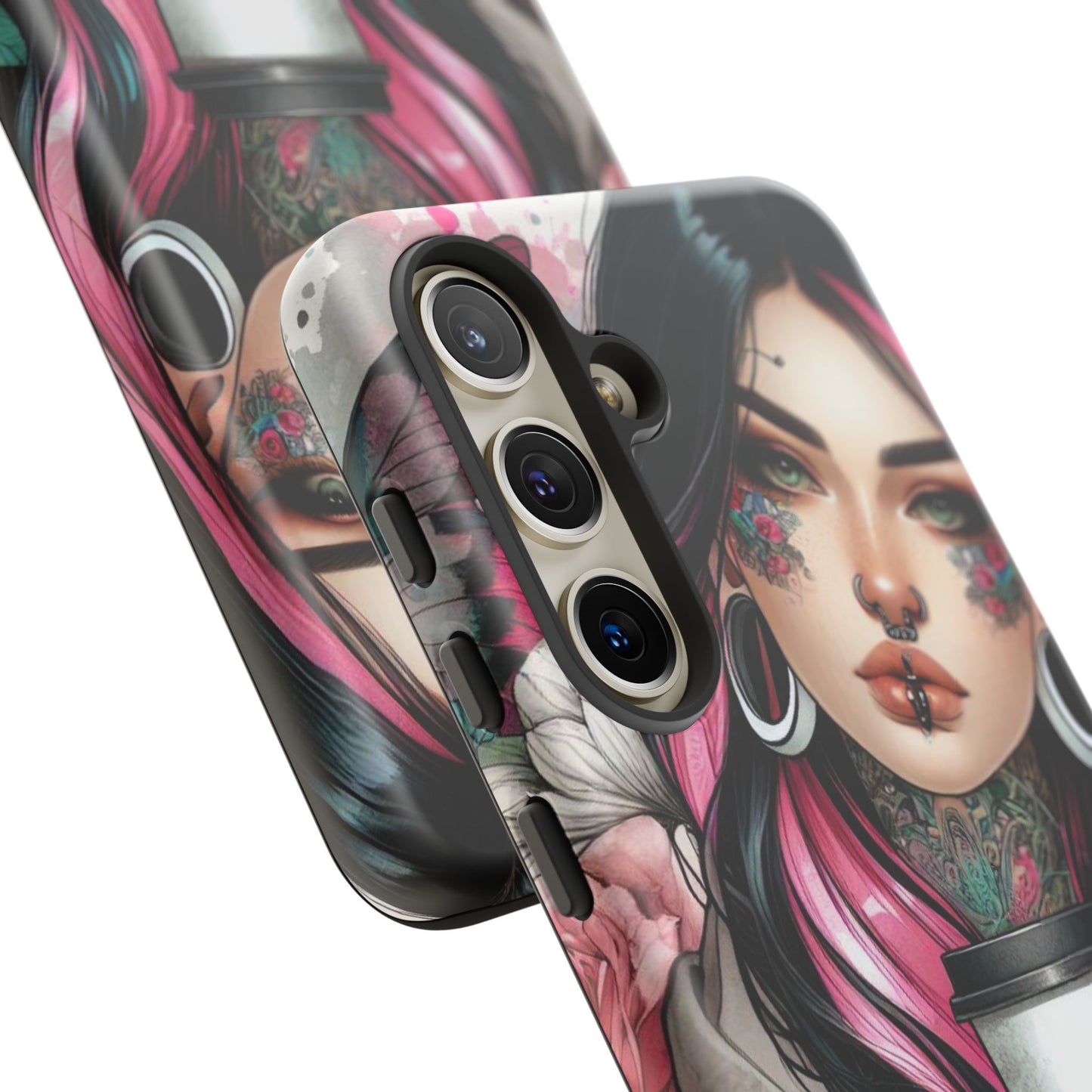 Tattooed Coffee Lover Art Mobile Case
