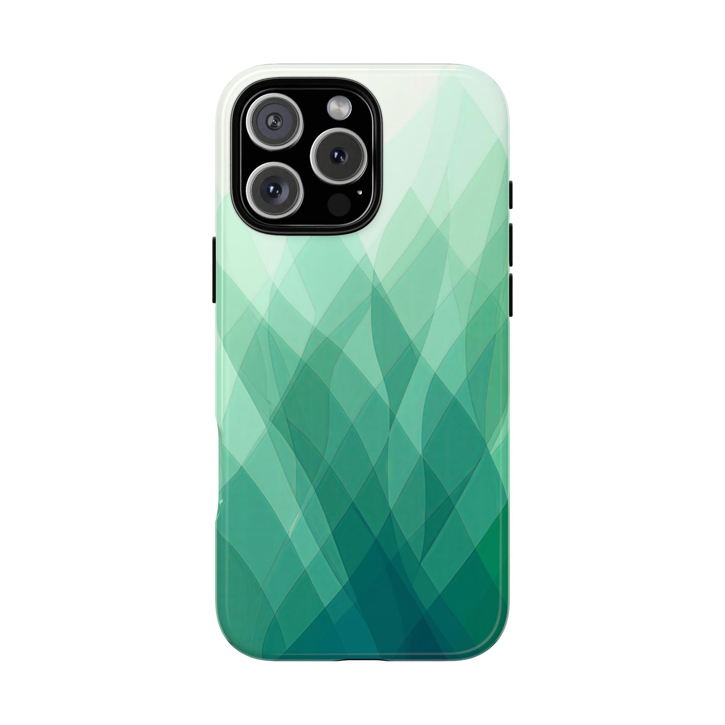 Verdant Flow – Abstract Green Wave Phone Case for iPhone, Samsung & Pixel