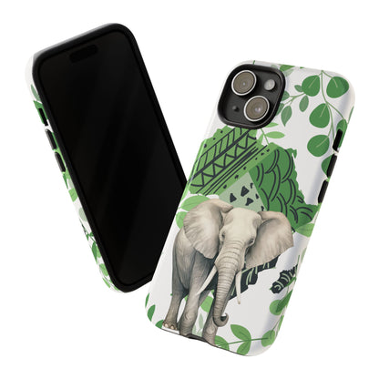 Tropical Elephant Mobile Cover – Nature-Inspired Boho Art