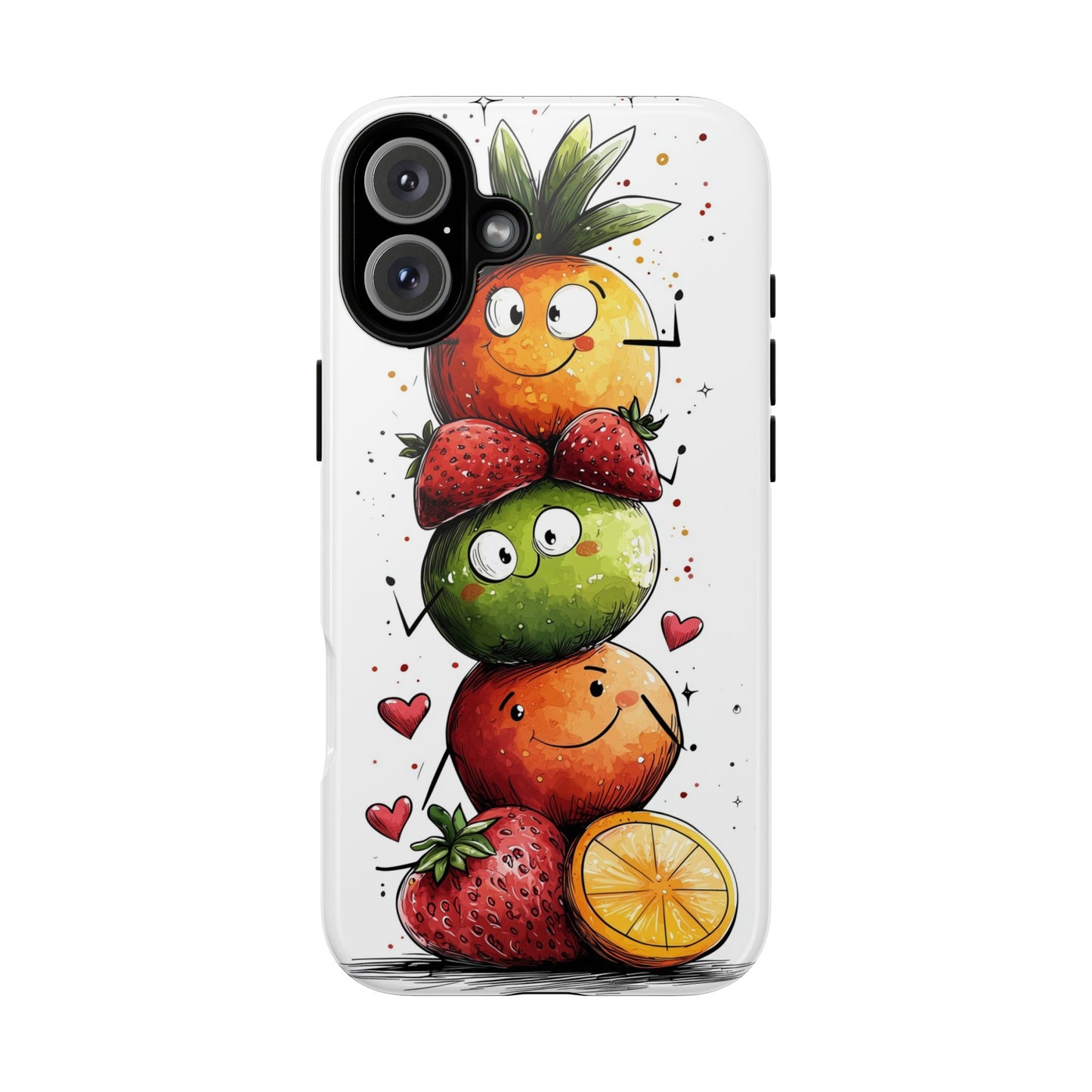 Cute Fruit Stack Phone Case – Fun & Playful Anime Art for iPhone, Google Pixel & Samsung