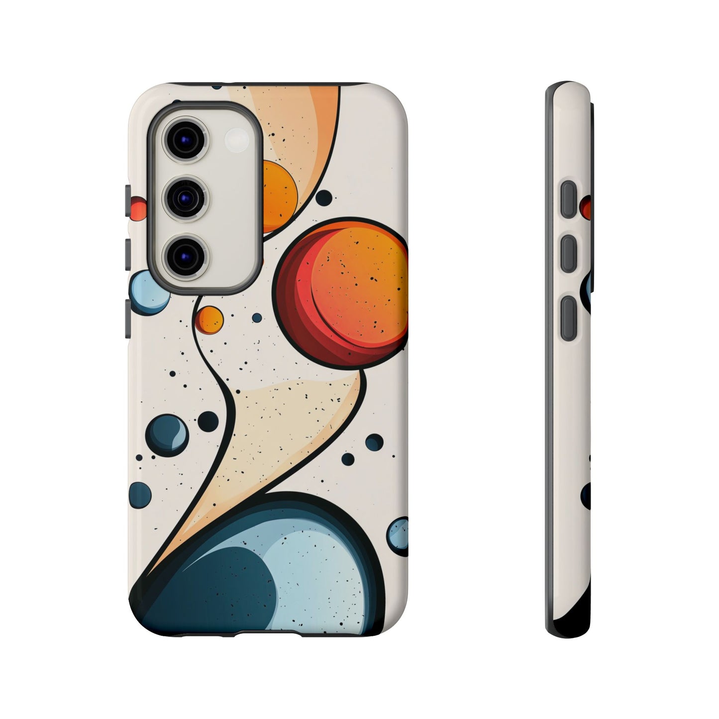 Solar Drift – Abstract Orbital Phone Case for iPhone, Samsung & Pixel