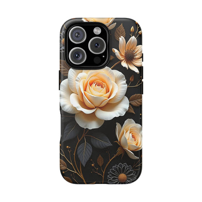 Elegant 3D Floral Design, Botanical Phone Case design for Iphone.