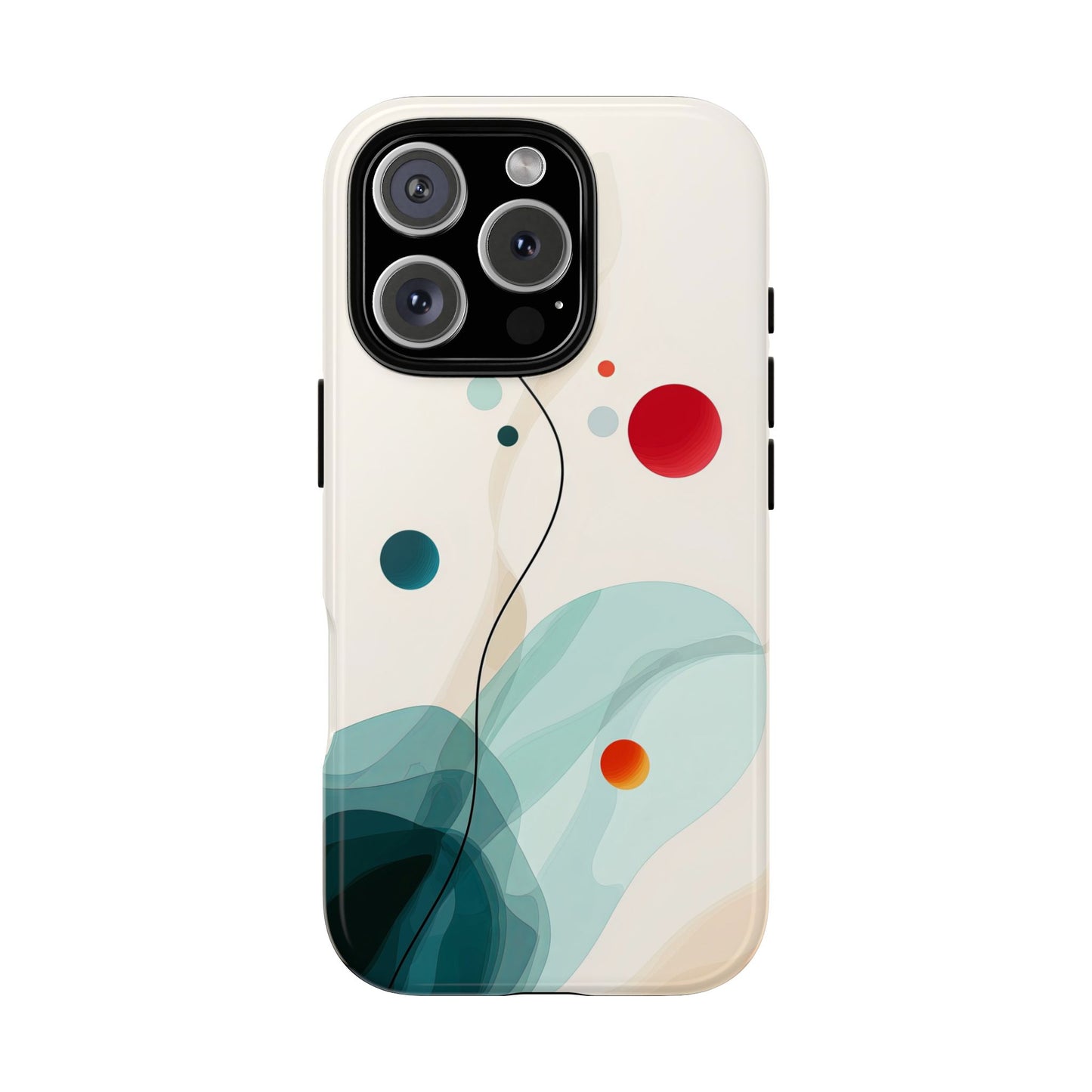 Cosmic Citrus Flow – Abstract Art Phone Case  for iPhone, Samsung & Pixel