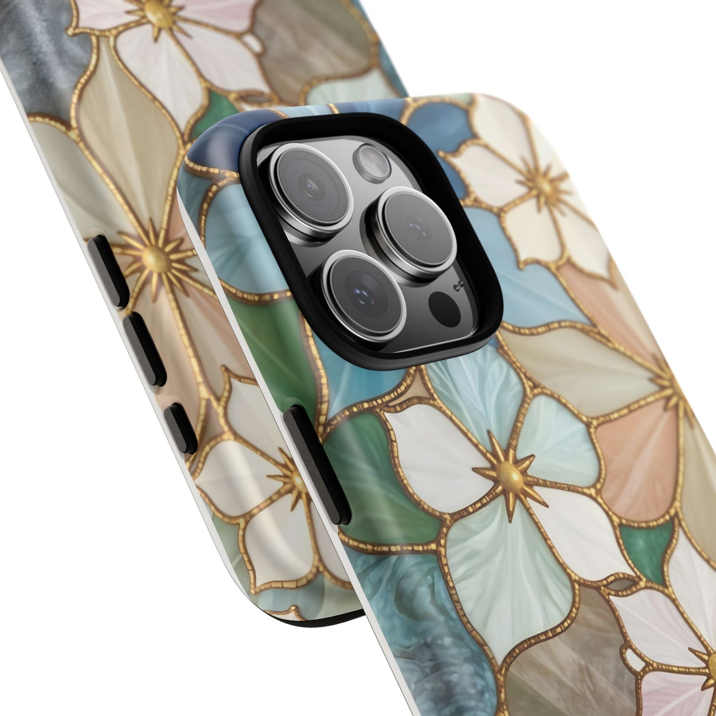 Floral Symphony: Stained Glass Elegance