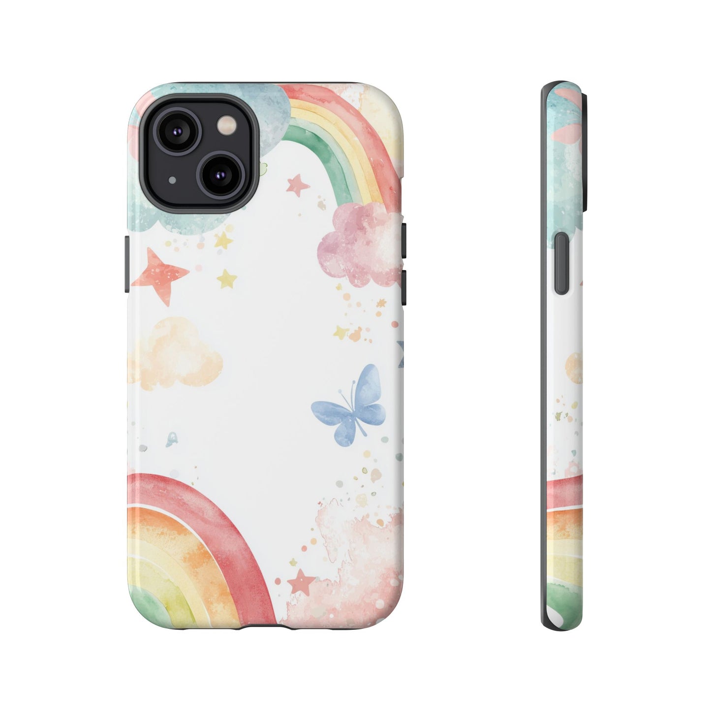 Dreamy Skies & Rainbows Watercolor Phone Case for iPhone, google Pixel & Samsung