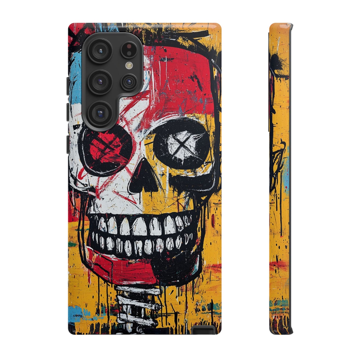Basquiat Phone Case – Bold Urban Art Design - iPhone, Samsung & Google Pixel Cover - Artistic Painting Case,  Art Lover Gift