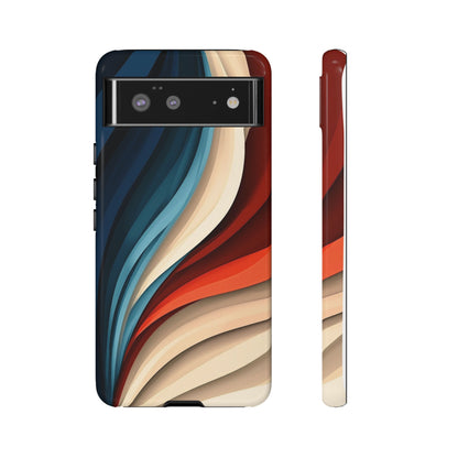 Velvet Waves – Abstract Flow Phone Case for iPhone, Samsung & Pixel