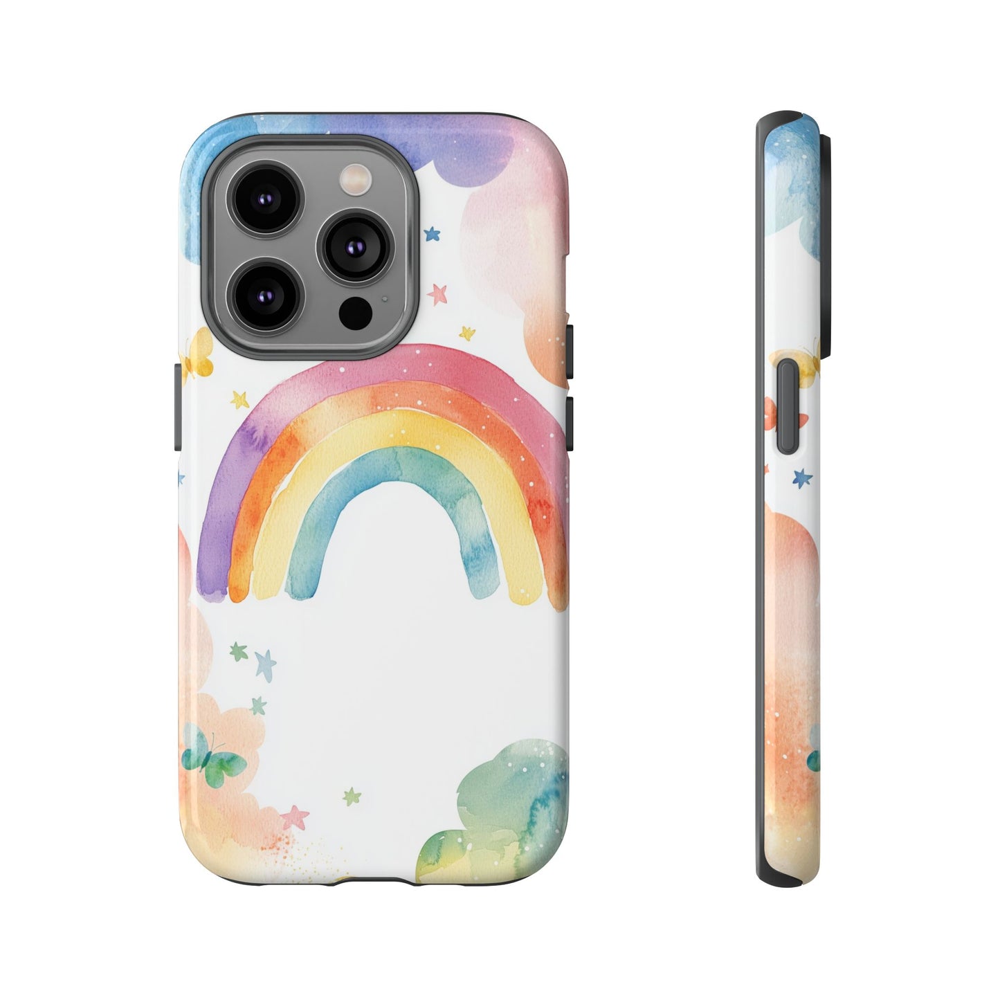 Rainbow Whimsy Watercolor Phone Case for iPhone, google Pixel & Samsung