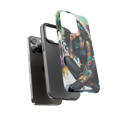 Urban Wildflower – Edgy Tattooed Beauty Mobile Cover