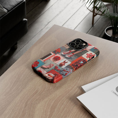 Red Sneakers & Roses Collage Phone Case