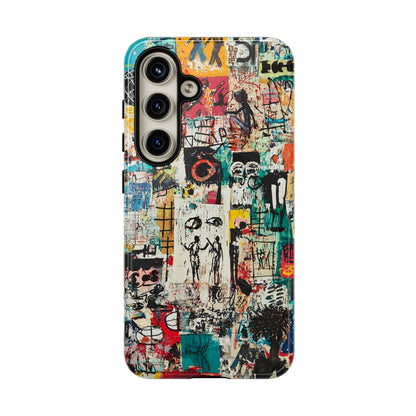 Basquiat Phone Cover – Artistic Modern Graffiti Style - iPhone, Samsung & Google Pixel Cover - Artistic Painting Case,  Art Lover Gift