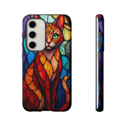 Geometric Cat: Colorful Abstract Portrait