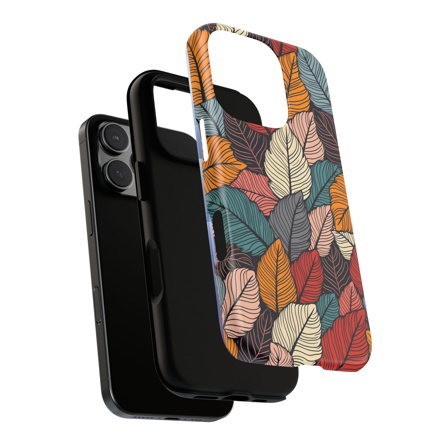 Colorful Abstract Leaves Pattern Design