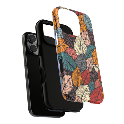 Colorful Abstract Leaves Pattern Design