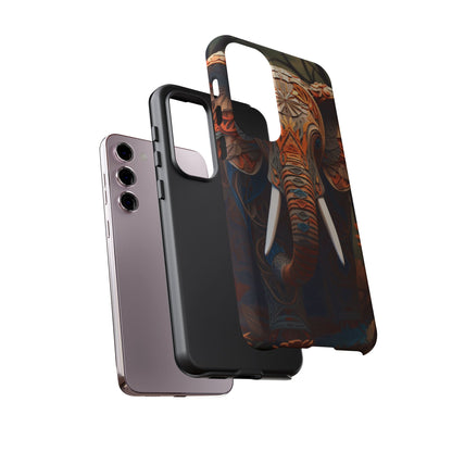 Elegant Artistic Elephant Mobile Cover – Intricate Paper-Cut Design