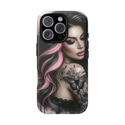Butterfly Noir – Gothic Beauty & Inked Elegance Mobile Cover