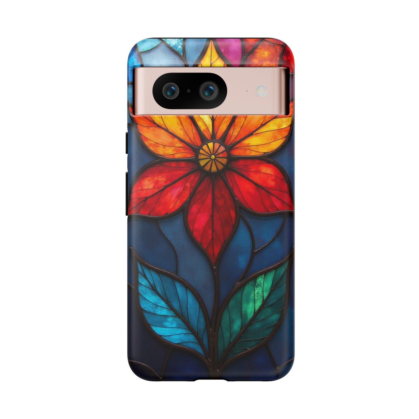 Radiant Blossom: Red and Orange Floral Elegance