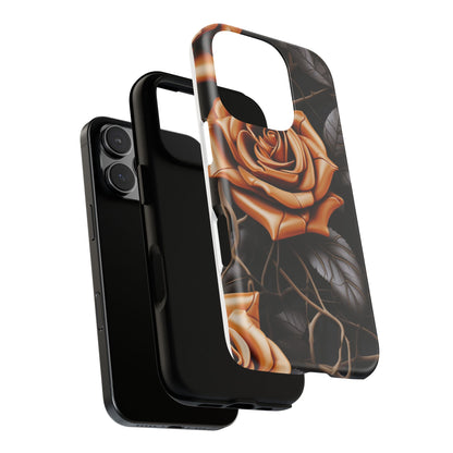 Midnight Gold Rose Mobile Case