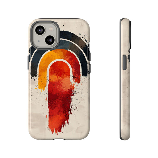 Boho Retro Splash Rainbow Phone Case for iPhone, Pixel & Samsung