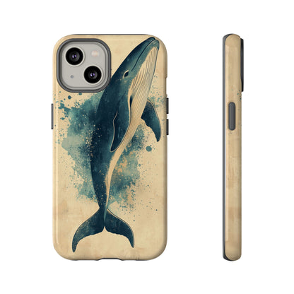 Ocean Majesty: Watercolor Whale Case for iPhone, Samsung & Pixel