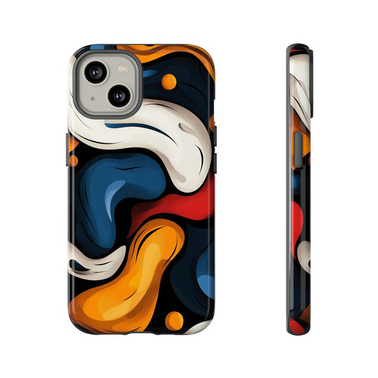 Liquid Pop Abstract Case – Bold Swirl Design for iPhone, Google Pixel & Samsung